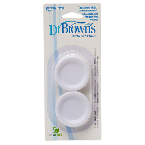 Dr Brown's Storage/Travel Wide Neck Caps-2 Pack