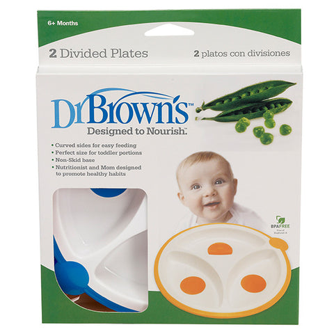 Dr Brown's Divided Plates - 2-Pack