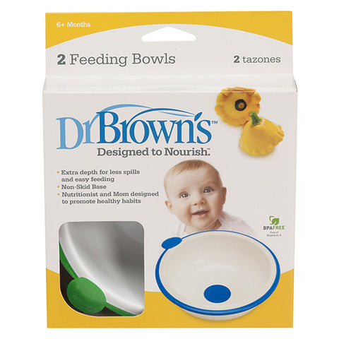 Dr Brown's Feeding Bowls - 2-Pack
