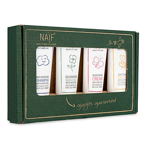 Naif Travel Kit (4x travel size product 15ml + bib)