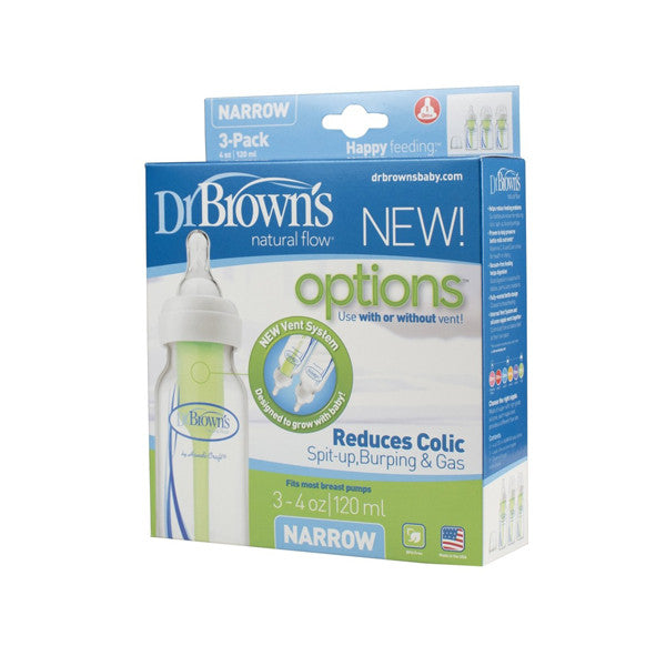 Buy Brown's oz 120 ml PP Narrow-Neck-Baby Bottle, 3-Pack