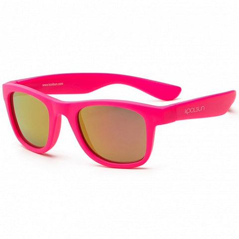 Koolsun Wave kids sunglasses Neon Pink 1-3 years نظارات كولسون ويف الشمسية للأطفال باللون الوردي النيون 1-3 سنوات
