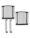 Dreambaby Chelsea Auto Close Metal Baby Gate Value Pack - Black