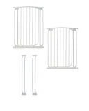 DREAMBABY CHELSEA XTRA-TALL WHITE GATE & EXTENSION SET (2 GATES 2 EXTENSIONS)