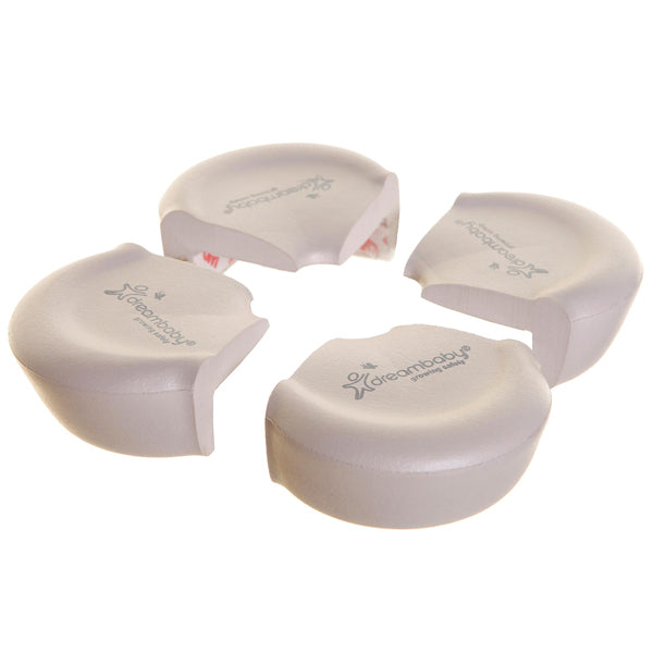Dreambaby®  Bump-Guard® Corner Protectors - Grey (4 pack) | درمبابي واقي ركن حماية - رمادي