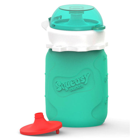 Squeasy Snacker 6oz Aqua Blue | سكوي سناكر 6oz أكوا بلو 