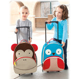 Skip Hop Zoo Kids Rolling Luggage Monkey