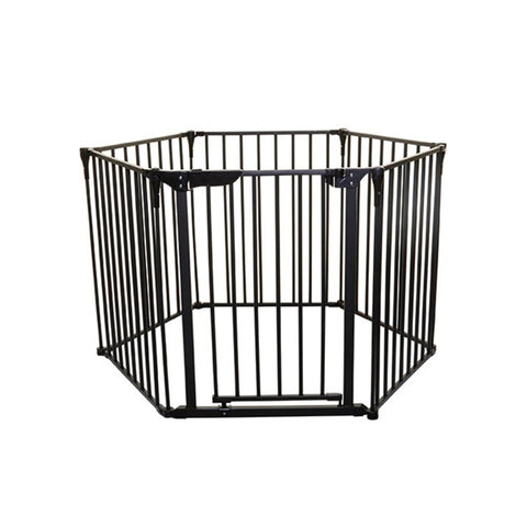 DREAMBABY® ROYALE CONVERTA METAL 3-IN-1 PLAYPEN GATE  BLACK |(WITHOUT PLAY MAT) | دريمبوي رويال كونفيرتا معدن 3-إن-1 بلايبن غيت بلاك (بدون بلاي مات)