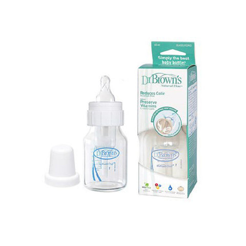Dr. Brown's  2oz Glass Baby Bottle