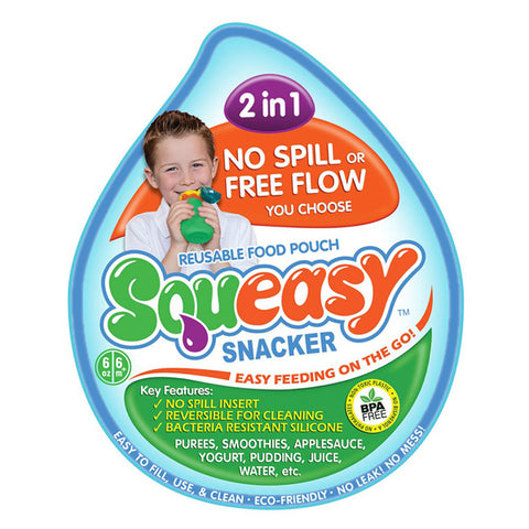 Squeasy Snacker 3.5oz Aqua Blue | سكوي سناكر 3.5oz أكوا بلو