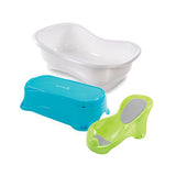 Summer Infant Comfort Height Bath Center With Step Stool الصيف الرضع راحة ارتفاع حمام مركز مع خطوة البراز