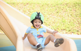 SafeheadBABY Soft Protective Headgear Ladybird Blue | سافهيدبابي لينة واقية الرأس الخنفساء الأزرق