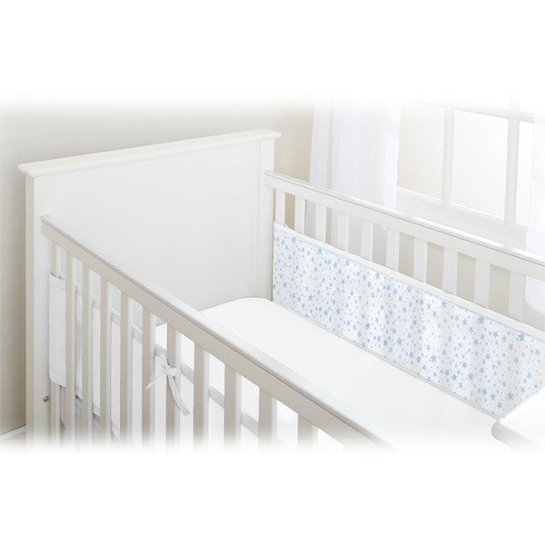 BreathableBabyÂ 2 SIDED MESH LINER - TWINKLE TWINKLE, White with Blue Stars