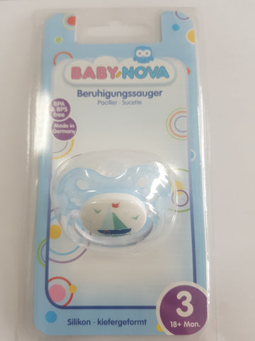 Baby Nova Silicon Orthodontic Pacifier - deco - 1 pc - Size 3 | الطفل نوفا سيليكون تقويم الأسنان هوة - ديكو - 1 بيسي - حجم 3