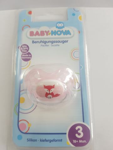 Baby Nova Silicon Orthodontic Pacifier - deco - 1 pc - Size 3 | الطفل نوفا سيليكون تقويم الأسنان هوة - ديكو - 1 بيسي - حجم 3