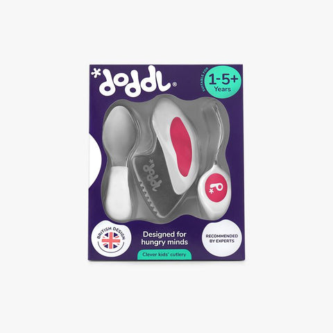 Doddl 3-piece Childrens Cutlery-Magenta | دودل 3 قطعة الأطفال كاتلري ماجنتا