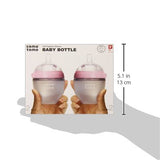 Comotomo "Natural Feel" Baby Bottle (Double Pack) Pink 150ml (5oz)