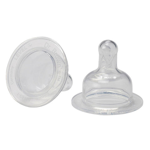 Dr. Brown's Level 4 Silicone Wide-Neck "Options" Nipple, 2-Pack