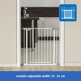 Reer Doorway & Stairway Baby Pressure Mounted Gate-Metal-Width 75-81cm