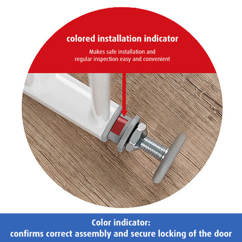 Reer Doorway & Stairway Baby Pressure Mounted Gate-Metal-Width 75-81cm