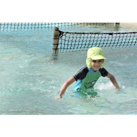 Jona Summer Fun Splash Cap Dolphin Green Small