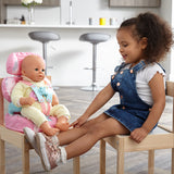 Casdon Car Booster Seat-Dolls Car Booster Seat- Pink