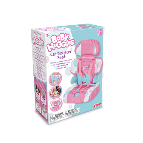 Casdon Car Booster Seat-Dolls Car Booster Seat- Pink