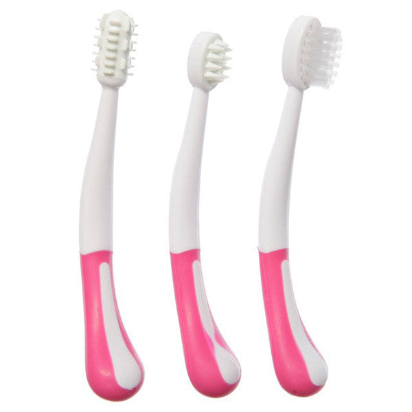 Dreambaby® Three Stage Toothbrush Set Pink