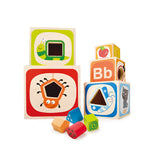 J'ADORE ABC Nesting Blocks and Stacking Sorter Multicoloured