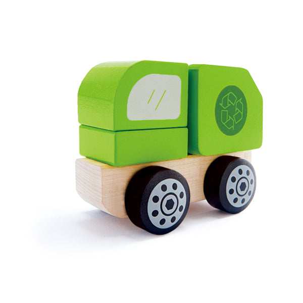 J'ADORE Stack Up Recycling Truck Green | J'ADORE كومة التدوير شاحنة الخضراء