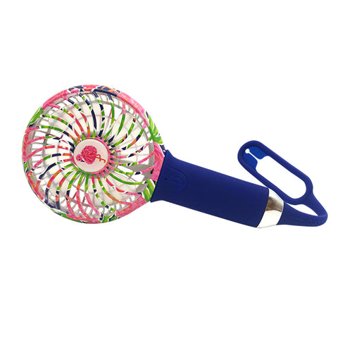 3 SPEED USB RECHARGEABLE COOL FAN LAMINGO PRINT