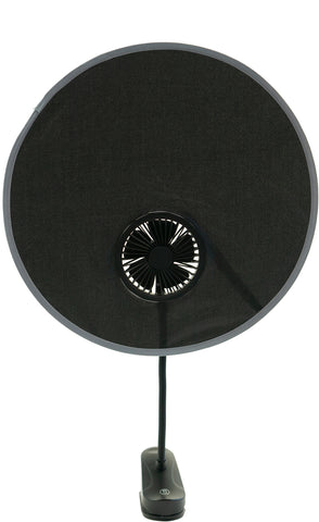 UPF50 BUGGY SUNCHASER + FAN BLACK/SILVER