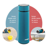 Reer ColourDesign Insulated Flask, 450 ml Blue