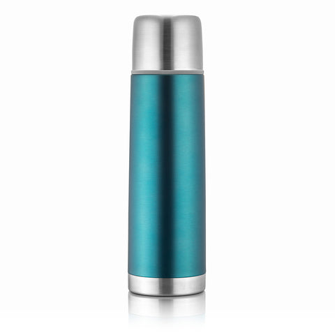 Reer Colour Stainless Steel Double Wall Insulated Vacuum Bottle Blue-450 ML