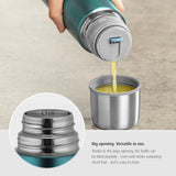 Reer Colour Stainless Steel Double Wall Insulated Vacuum Bottle Blue-450 ML