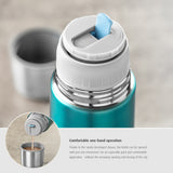 Reer Colour Stainless Steel Double Wall Insulated Vacuum Bottle Blue-450 ML