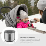 Reer Colour Stainless Steel Double Wall Insulated Vacuum Bottle Silver-450 ML