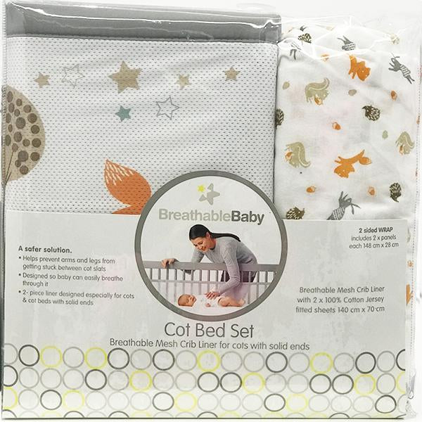 BreathableBaby UK 3PC SET ENCHANTED FOREST