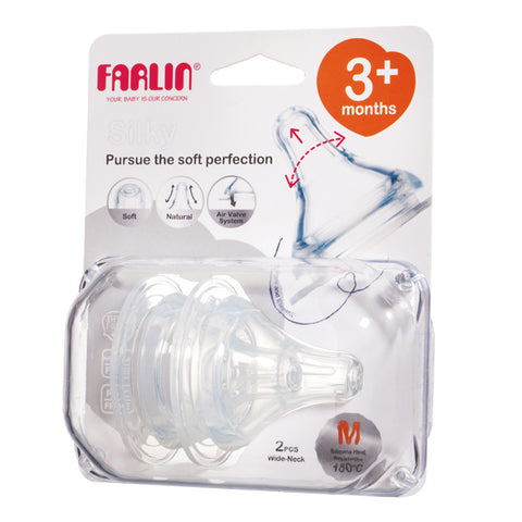 FARLIN AC-22004 NIPPLE FOR WIDE-NECK BOTTLE M