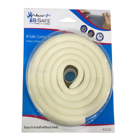 B-Safe Corner Protector Strip - White |  شريط حماية الزاوية بي سيف - أبيض