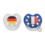 Baby Nova Flag silicon pacifier with baglet -