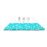 NapNap™ Portable Lullaby Sleeping Mat For Newborns - 100% Organic Cover (Aquamarine) | برنامج العمل الوطني لوطني المحمولة تهويدة النوم حصيرة لحديثي الولادة-تغطية 100 ٪ العضوية (الزبرجد)