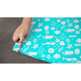 NapNap™ Portable Lullaby Sleeping Mat For Newborns - 100% Organic Cover (Aquamarine) | برنامج العمل الوطني لوطني المحمولة تهويدة النوم حصيرة لحديثي الولادة-تغطية 100 ٪ العضوية (الزبرجد)