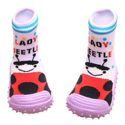 COOL GRIP Baby Shoe Socks (Lady Beetle) SIZE 20