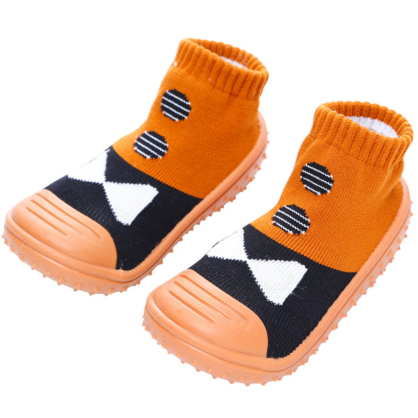 COOL GRIP Baby Shoe Socks (Bow Tie Brown) SIZE 21