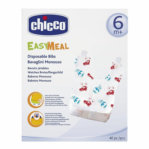 Chicco DISPOSABLE BIBS 40 PCS 6M+