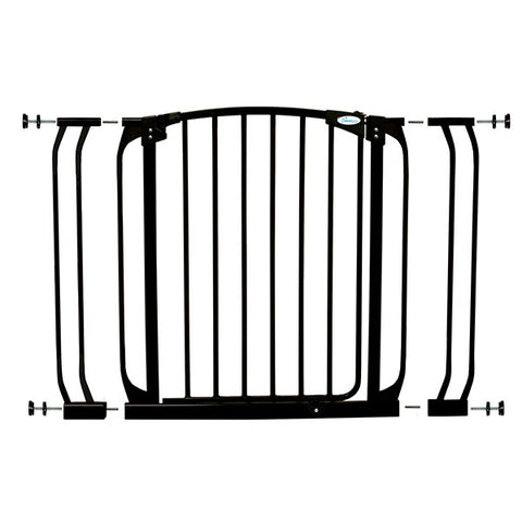 Dreambaby® Chelsea Black Doorway Security Gate & Extension Set (1 Gate F169  +  2 Extensions F159) Black