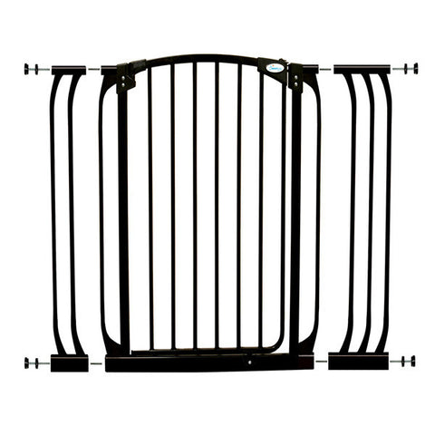 Dreambaby® Chelsea Tall Black Gate & Extension Set (1 Gate + Extension)