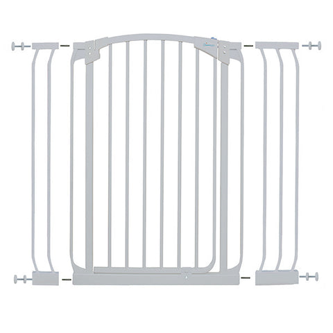 Dreambaby® Chelsea Tall White Gate & Extension Set (1 Gate + Extension)