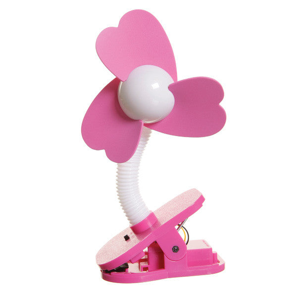 Dreambaby® Stroller Fan White with Pink Foam